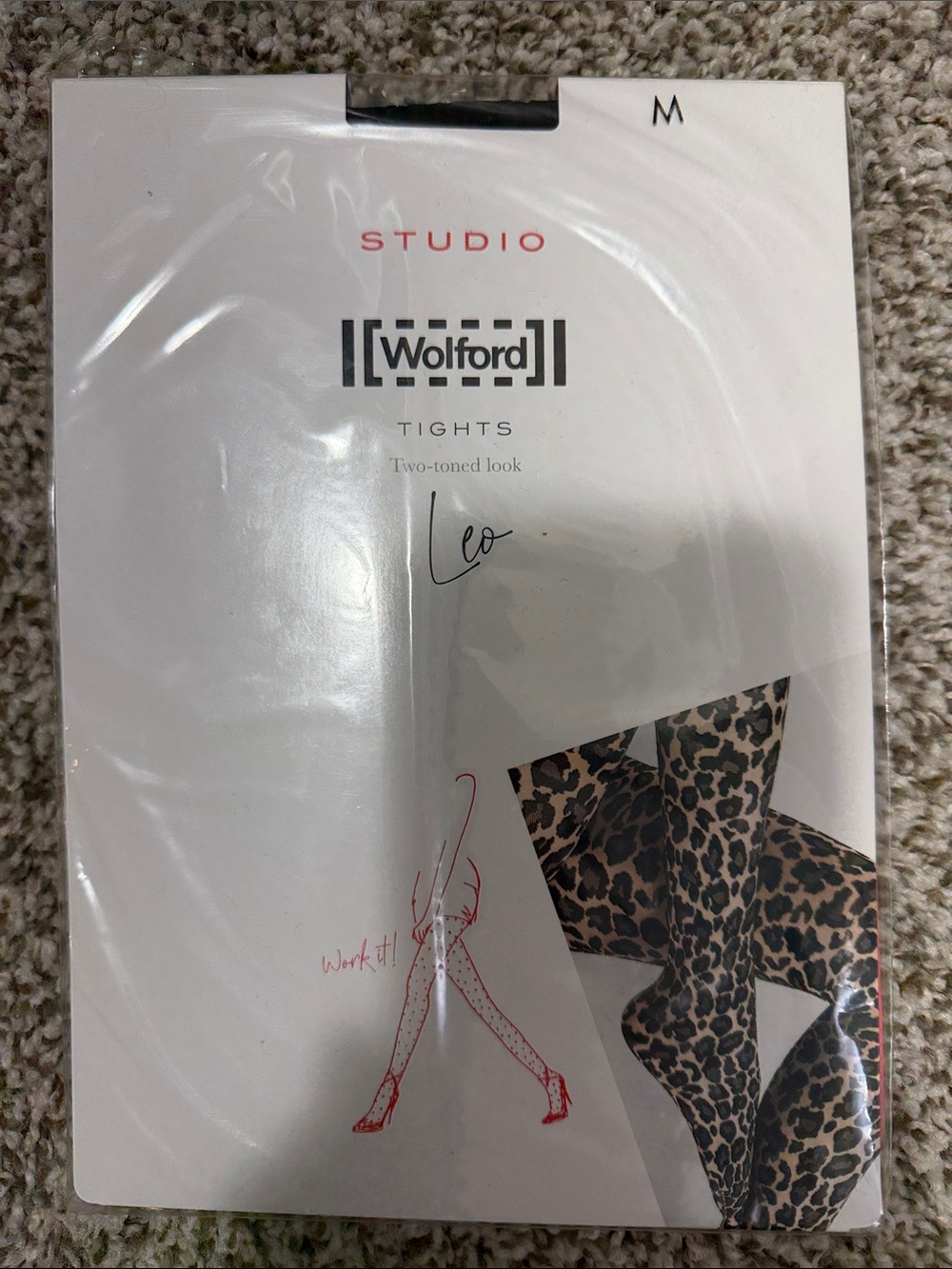 Wolford Studio Leo Leopard Print Tights - Brown/Black